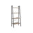 4-Tier Ladder Shelf - Wood - Rustic Brown - Industrial Bookcase and Storage Unit