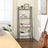 4-Tier Ladder Shelf - Wood - Rustic Brown - Industrial Bookcase and Storage Unit