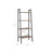 4-Tier Ladder Shelf - Wood - Rustic Brown - Industrial Bookcase and Storage Unit