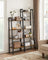 4-Tier Ladder Shelf - Wood - Rustic Brown - Aesthetic Appeal