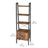 Bookcase - Particleboard and Metal - Rustic Brown - with Cupboard