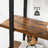 5-Layer Bookcase - Wood - Rustic Brown
