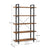 5-Layer Bookcase - Wood - Rustic Brown