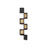 5-Tier Corner Floating Wall Shelf - PVC Rattan - Oatmeal Beige - Space-Saving Zigzag Design