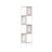 5-Tier Corner Shelf - Metal - Ebony Black - Rattan Effect Sides