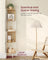 Corner Shelf - Metal - Oak Beige - 5-Tier with Rattan Effect Sides