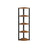 5-Tier Corner Shelf - Industrial Wood - Rustic Brown and Black - Multipurpose Design
