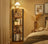 5-Tier Corner Shelf - Industrial Wood - Rustic Brown and Black - Multipurpose Design