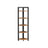 Corner Shelf - Wood - Rustic Brown and Black - 5-Tier Multipurpose Design