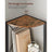 5 Tier Corner Shelf - Engineered Wood - Rustic Brown and Black - Multipurpose Storage Unit