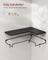 Set of 2 L-Shaped Floating Shelves - Engineered Wood - Black - Simple Installation