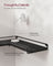 Set of 2 L-Shaped Floating Shelves - Engineered Wood - Black - Simple Installation