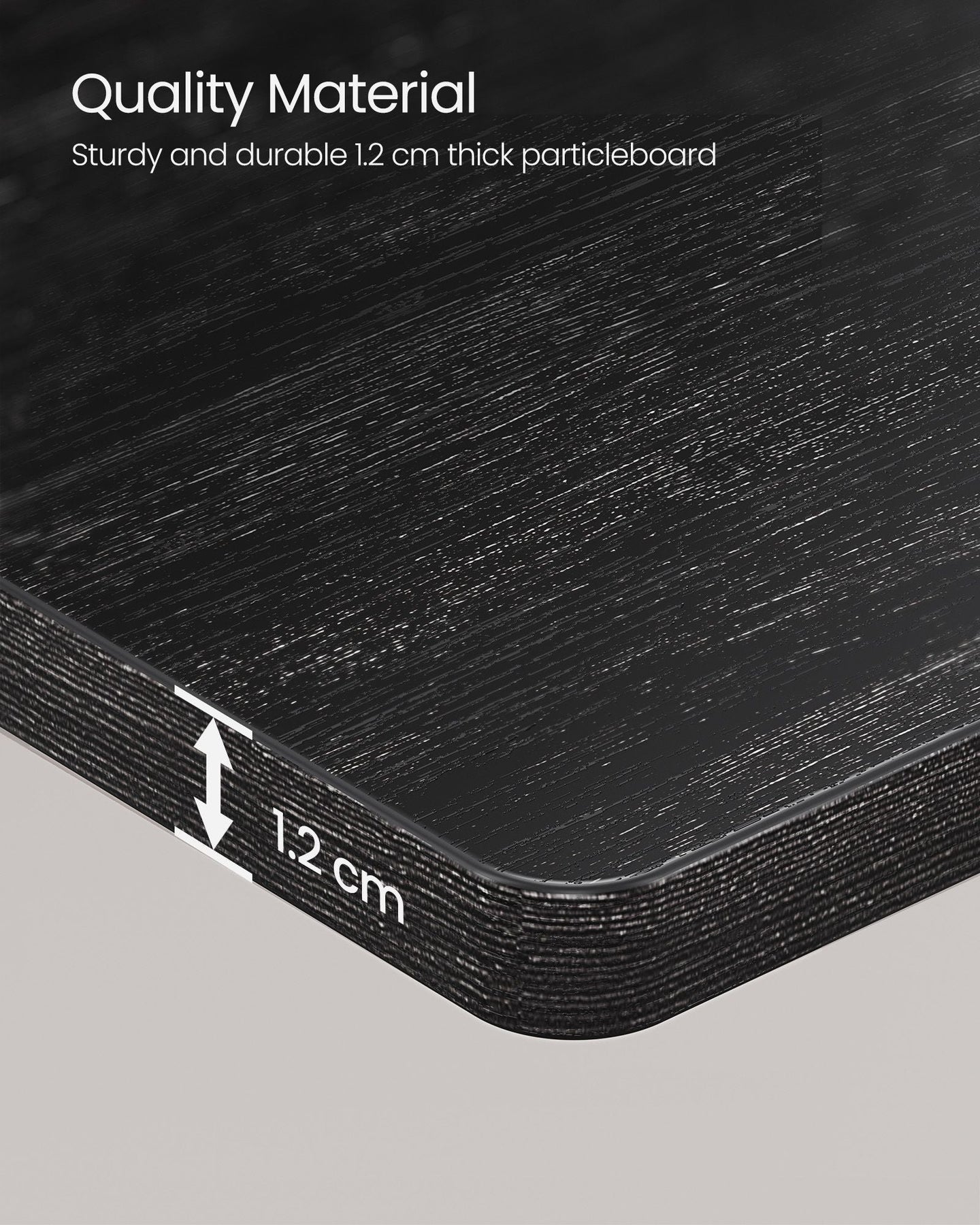 Set of 2 L-Shaped Floating Shelves - Engineered Wood - Black - Simple Installation