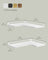 Set of 2 L-Shaped Floating Shelves - Wood - Cloud White
