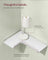 Set of 2 L-Shaped Floating Shelves - Wood - Cloud White