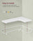 Set of 2 L-Shaped Floating Shelves - Wood - Cloud White