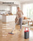 Spin Mop Set - With Wringer Bucket and Pads - Grey, Red