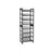 Stackable 4-Tier Shoe Organiser - Metal Mesh - Black - Compact Large Capacity for 16-24 Pairs