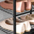 8-Tier Slim Shoe Rack - Metal - Black