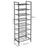 8-Tier Slim Shoe Rack - Metal - Black