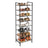 8-Tier Slim Shoe Rack - Metal - Black