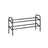 Expandable Shoe Rack - Metal - Ink Black - Adjustable 2-Tier Storage Solution