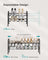 Expandable Shoe Rack - Metal - Ink Black - Adjustable 2-Tier Storage Solution