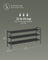 3-Tier Fabric Shoe Rack - Ink Black - Height-Adjustable