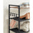 5-Tier Shoe Rack - Metal - Rustic Brown and Black - Open Design with Hooks