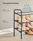 Expandable Shoe Rack - Metal - Ink Black - Adjustable and Free Standing