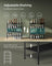 Shoe Rack - Fabric - Ink Black - 4-Tier with Hooks and Height-Adjustable Design