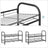 2-Tier Stackable Shoe Rack - Holds Up to 12 Pairs - Steel - Black - Durable and Reliable Construction