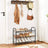 Shoe Rack - Steel - Black - Adjustable 3-Tier Storage for Up to 12 Pairs