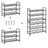 Shoe Rack - Steel - Black - Adjustable 3-Tier Storage for Up to 12 Pairs
