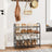 4 Tier Shoe Rack - Steel - Black - Stackable Storage for Up to 12 Pairs
