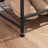 4 Tier Shoe Rack - Steel - Black - Stackable Storage for Up to 12 Pairs