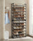 12-Tier Shoe Rack - Metal Mesh - Black - Stackable and Adjustable