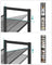 12-Tier Shoe Rack - Metal Mesh - Black - Stackable and Adjustable