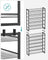 12-Tier Shoe Rack - Metal Mesh - Black - Stackable and Adjustable