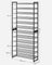 12-Tier Shoe Rack - Metal Mesh - Black - Stackable and Adjustable