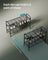 3-Tier Metal Shoe Rack - Ink Black - Height-Adjustable with 4 Hooks