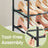 3-Tier Shoe Rack - Metal - Adjustable