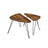 Nesting Side Tables - Wood - Rustic Brown and Black