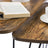 Nesting Side Tables - Wood - Rustic Brown and Black