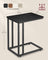 Side Table - Steel Frame - Greige and Black - Sturdy Design for Everyday Reliability
