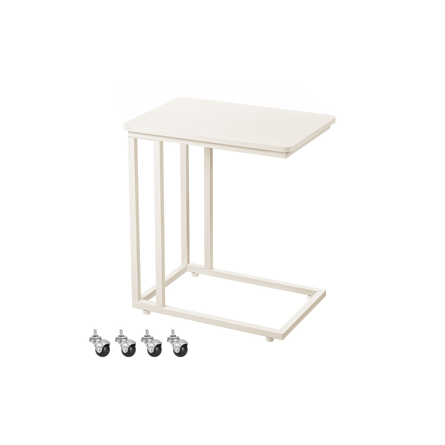 Side Table - Steel Frame - Greige and Black
