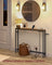 Slim Console Table - Wood - Rustic Brown