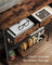 Console Table - Wood - Rustic Brown - 2 Fabric Drawers