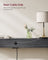 Slim Console Table - Wood - Charcoal Grey - Space-Saving with Charging Station