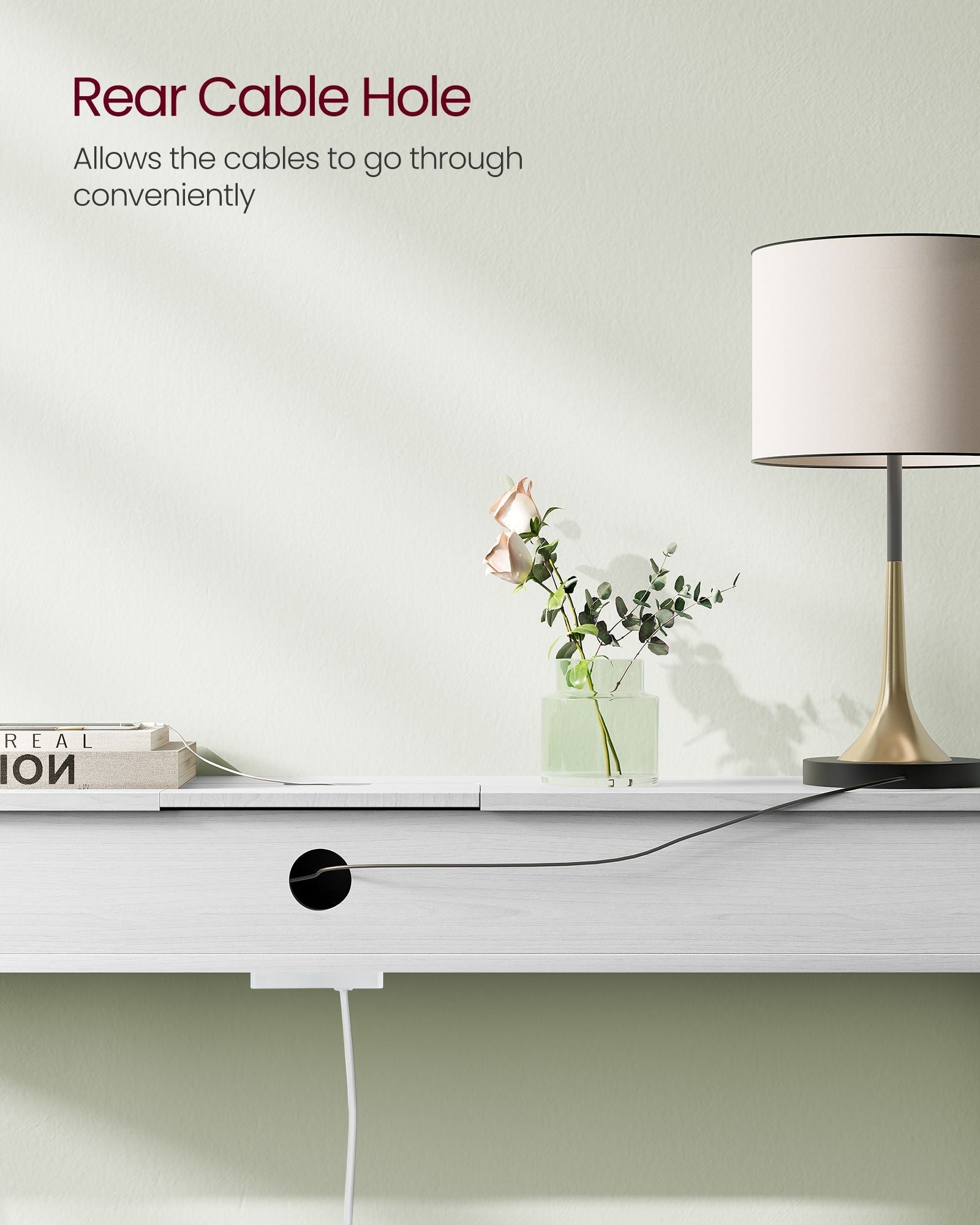 Slim Console Table - Engineered Wood - Snow White